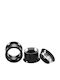 Amalfi Accessories Dehnbare Ohrringe Schwarze