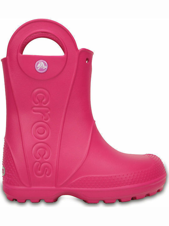 Crocs Kids Wellies Handle Rain Pink