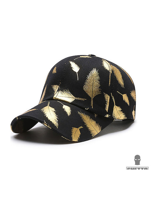 Ghetto New Stylish Adjustable Cap Gold Leaf Black Ghetto New Stylish Adjustable Cap Gold Leaf Black