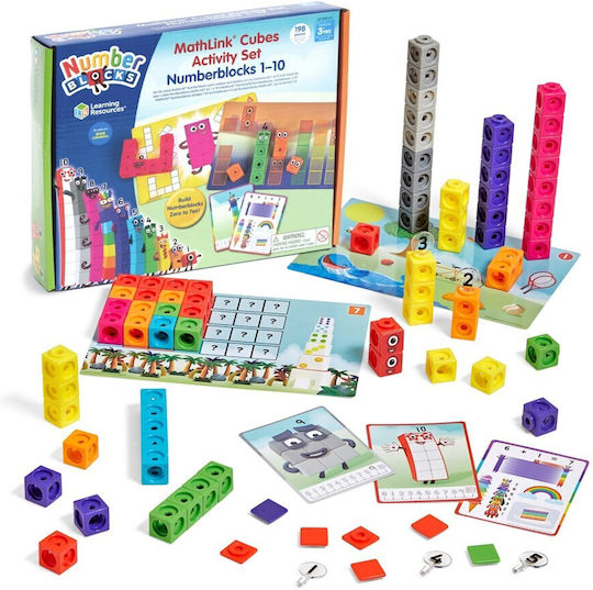 Learning Resources Mathlink Cubes Numberblocks 1-10 Activity Set Educational Game Letters & Numbers
