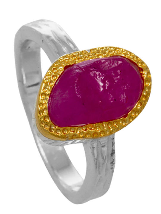 Bizoutaki Damen Ring mit Steinen aus Silber Ver...