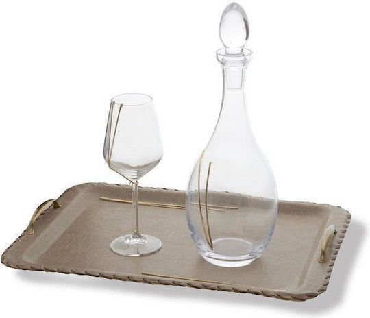 Daskalakis Wedding Carafe made of Metal Gold 1pcs
