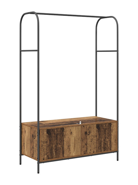 vidaXL Cuier de podea din Lemn Maro 100x44x160cm