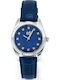 Visetti City Link Damen Uhr mit Blau Metallarmband