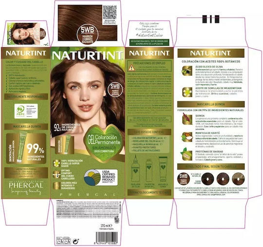 Naturtint Βαφή Μαλλιών Χωρίς Αμμωνία 5wb-radiant Copper Brown 170ml