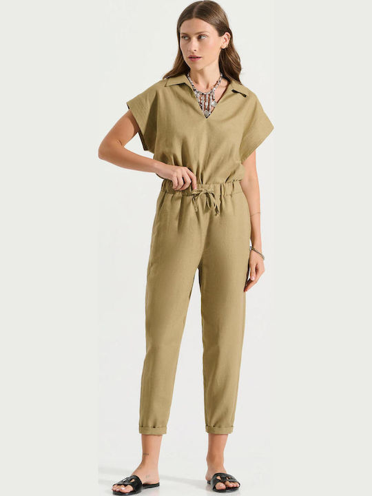 Bill Cost Women's Linen Trousers with Elastic O...