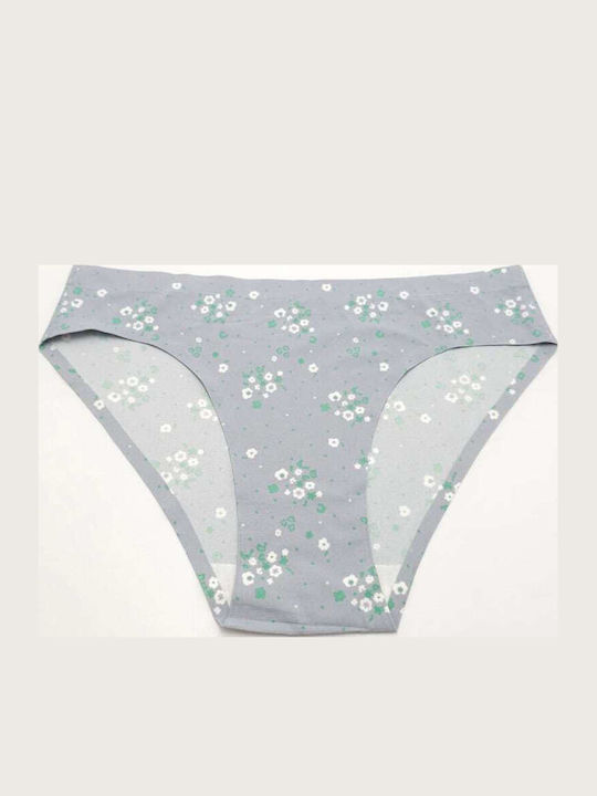 Pink Intimo Damen-Slips Nahtlos Grau Sièll
