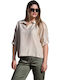 Women's Short Sleeve Shirt Beige