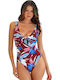 Activewear Swimsuit for Large Bust Brown M4903BT