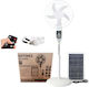 Gdtimes Solar Fan Base 16 Inches Gd-936s Rechargeable Fan