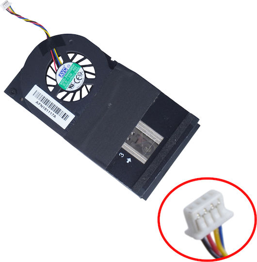 Laptop Cpu Heatsink Fan Asus Vivomini Un42 Un62 Un62v Un65 Un65h Un65u Un68u Chromebox Cn60 Cn62 13pa-2jb0301 13070-00690100 13070-01470000 4pin Code 81466