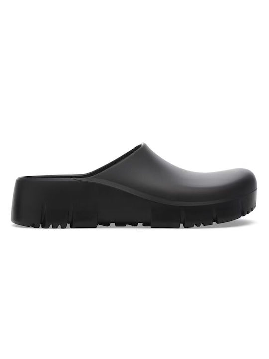 Birkenstock Super Birki Ανατομικά Σαμπό Μαύρα