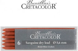 Cretacolor 6 Сухи Графити Sanguine 5,6 мм