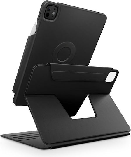 Uniq Rovus Snapmount Magnetic 360 Klappdeckel Drehbar Robust Schware (iPad Pro 13 M4 (2024))