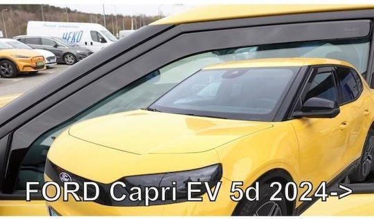 Heko Set of Windbreakers Front Car Dark Fime for Ford Capri 2024+ 2pcs