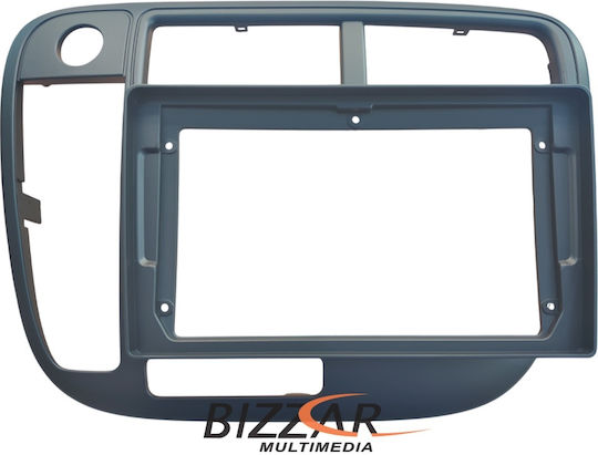 Bizzar DIN Fascia Panels 2 Din Compatible with Screen 9" for Honda Civic with A/C 1995-2001