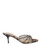 Mules with High Heel in Brown Color