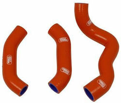 Samco Sport Комплект Нашийници За Вода 2 Части Силикон Термостат Bypass Ktm-118 Ktm Exc-f 500 20-23 Ktm Exc-f 450 20-23 Оранжеви