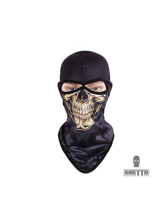 Ghetto Vollgesichts-Balaclava für Motorradfahrer Gold Farbe