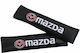 Μαξιλαράκια Ζώνης Αυτοκινήτου Carbon 23x6cm 2τμχ Mazda Hw-0196ma