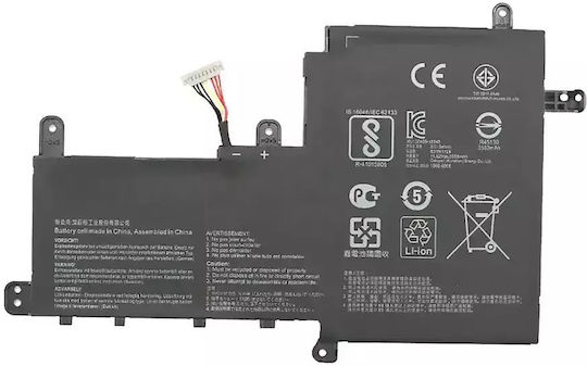 Battery Asus B31n1729 Li-ion 3653mah 3 Cells 11.52v Mentor Premium