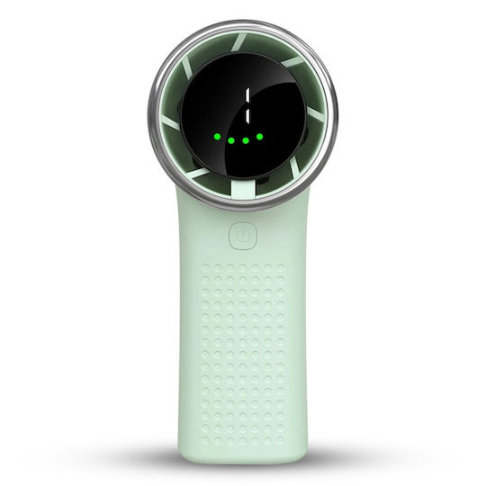 Mini Tragbarer Ventilator A8 LED-Anzeige 5 Geschwindigkeiten Usb-c 3600mAh Batteriekapazität Leise Kompakt Grün