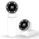 Mini Portable Fan A9 Led Display 5 Speeds Usb-c 5000mah Battery Silent Rechargeable White