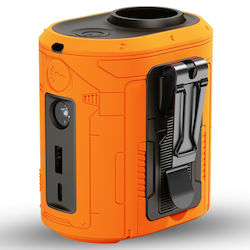 Portable Waist Fan Z14 5 Speed Levels 6000mah Brushless Motor Led Display Compact Design Orange Portable Waist Fan Z14 5 Speed Levels 6000mah Brushless Motor Led Display Compact Design Orange