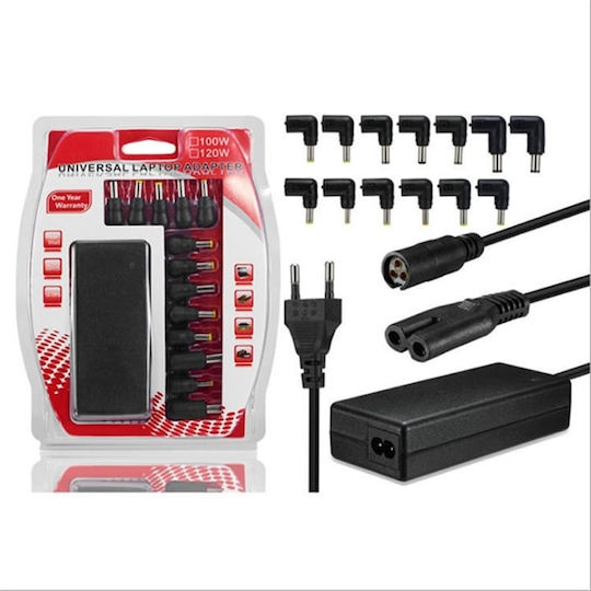 Charger Laptop Other Devices Adapter Type 100/120 W 13 Connectors Mains Powered 3 Pins Black