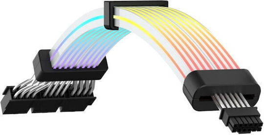 Gamemax 3x 8-pol Pci-e Zu 12vhpwr Argb Schwarzes Adapterkabel