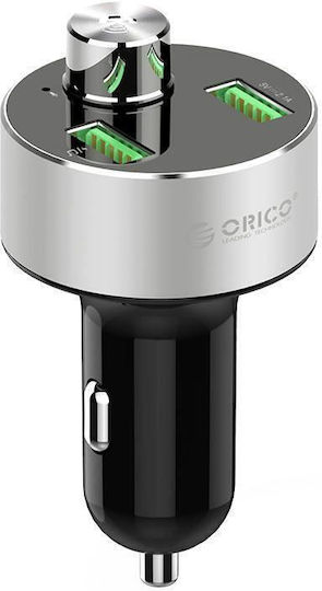 Orico Ubt-2u Încărcător Auto 15.5w 2xusb Argintiu