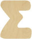 Wooden Letters 4cm S
