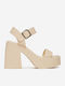 Sandalen Beige