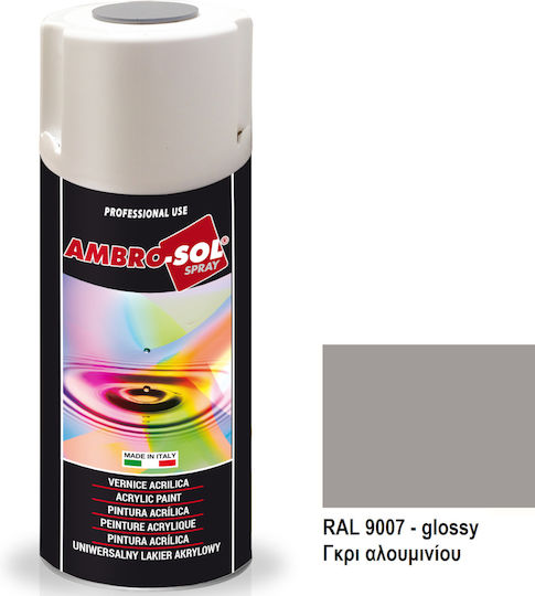 Ambro-Sol Σπρέι Βαφής Ακρυλικό RAL 9007 400ml