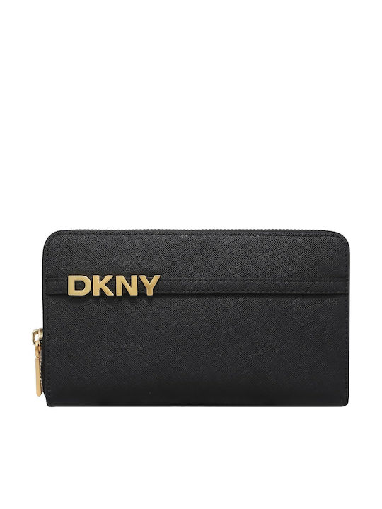 DKNY Avril Δερμάτινο Γυναικείο Πορτοφόλι Μαύρο