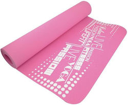 Lifefit Trainingsmatte Yoga Rosa (183x61x0,4cm)