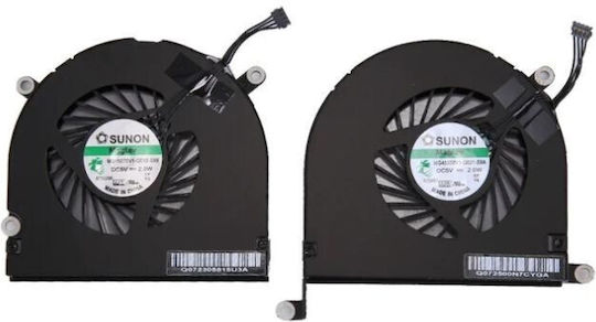 Apple Macbook Pro 17 A1297 Mid 2009-early 2011 Cpu Fans