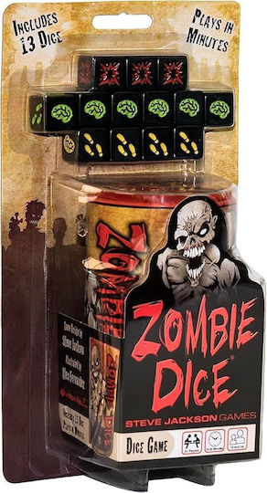 Επιτραπέζιο Παιχνίδι Zombie Dice για 2+ Παίκτες 10+ Ετών Steve Jackson Games