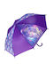 Stor Kinder Regenschirm Gebogener Handgriff Lila mit Durchmesser 58cm.