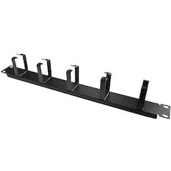 Emtex Emt-cm-0023 Horizontal Patchcord Guide Metallic 5 Metal Rings Rack Cable Organizer 1u