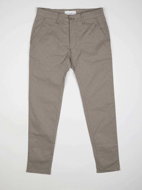Herrenhosen Chino Elastisch Khaki