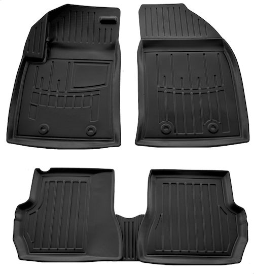 Race Axion Set of Front and Rear Mats 5pcs Tray Type for Ford Fiesta 2002-2008 Black