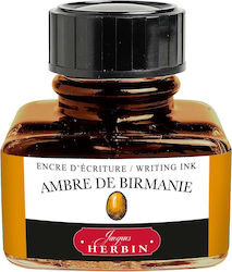 Jacques Herbin Ersatz- und Füllfederhaltertinten für Füllfederhalter Farbe Ambre de Birmanie 30ml