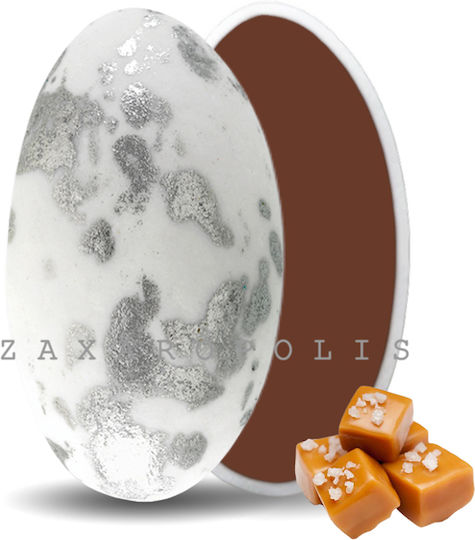Zaxaropolis Κουφέτα Choco Splash σε Σχήμα Κλασικό με Γεύση Καραμέλα Ασημί 1000gr
