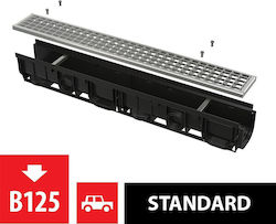 Rigolă Ext.100mm Cadru Din Plastic Si Gra.c Galv.cl.bn125 Avz102-r103