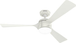Hunter Rosedale 132 132cm με Φως Fresh White