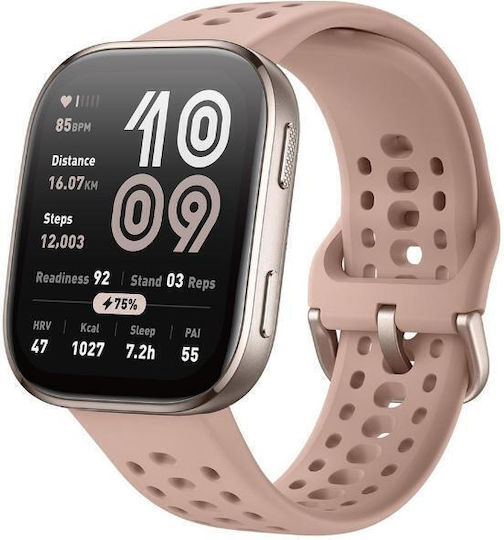 Amazfit Bip 6 46мм Водоустойчив Смартчасовник с Пулсомер (Blush)