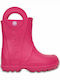 Kids Wellies Handle Rain Pink