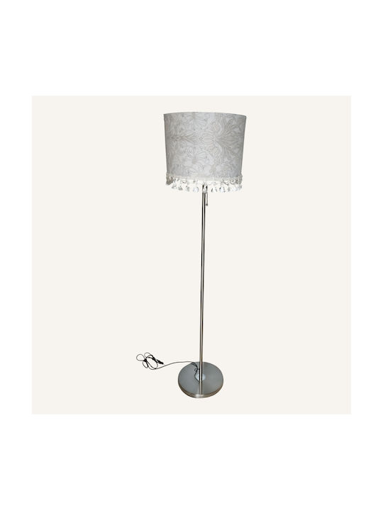 Oxygen Grey Flowers Stehleuchte mit Fassung für Lampe E27 Gray