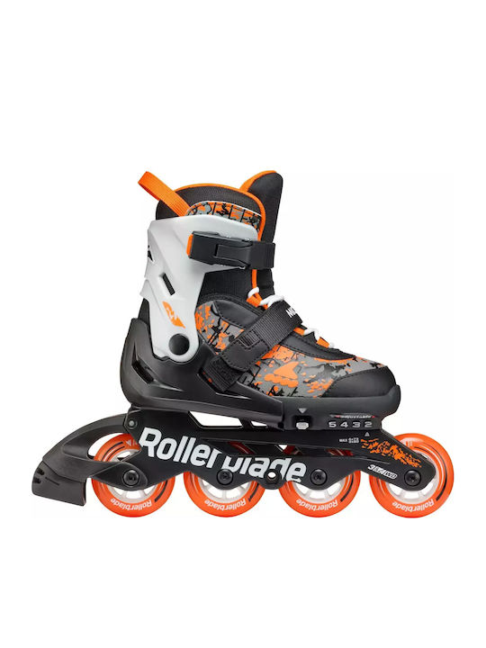 Rollerblade În linie Reglabil Role Negre Pentru Copii